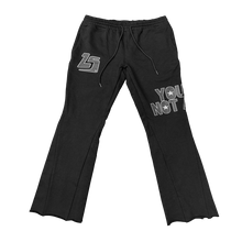 Load image into Gallery viewer, LS Essential Flared Sweatpants “Blackout&quot;
